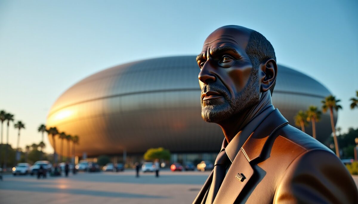 Statue de phil jackson devant la crypto.com arena : un hommage NBA daté du 9 avril 2027
